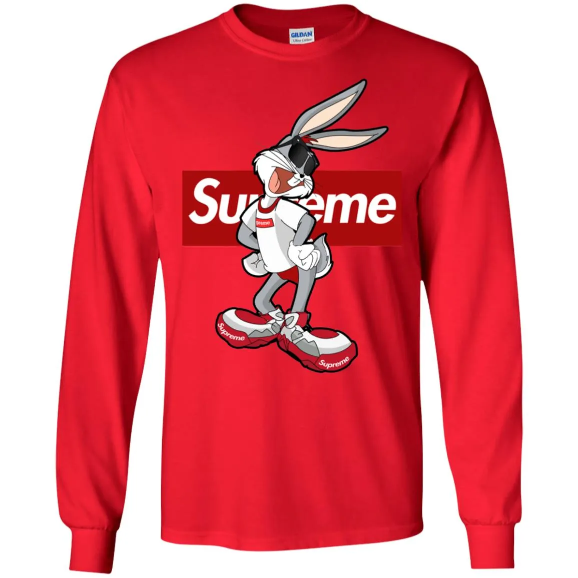 Supreme Rabbit T Shirt Men Long Sleeve Shirt