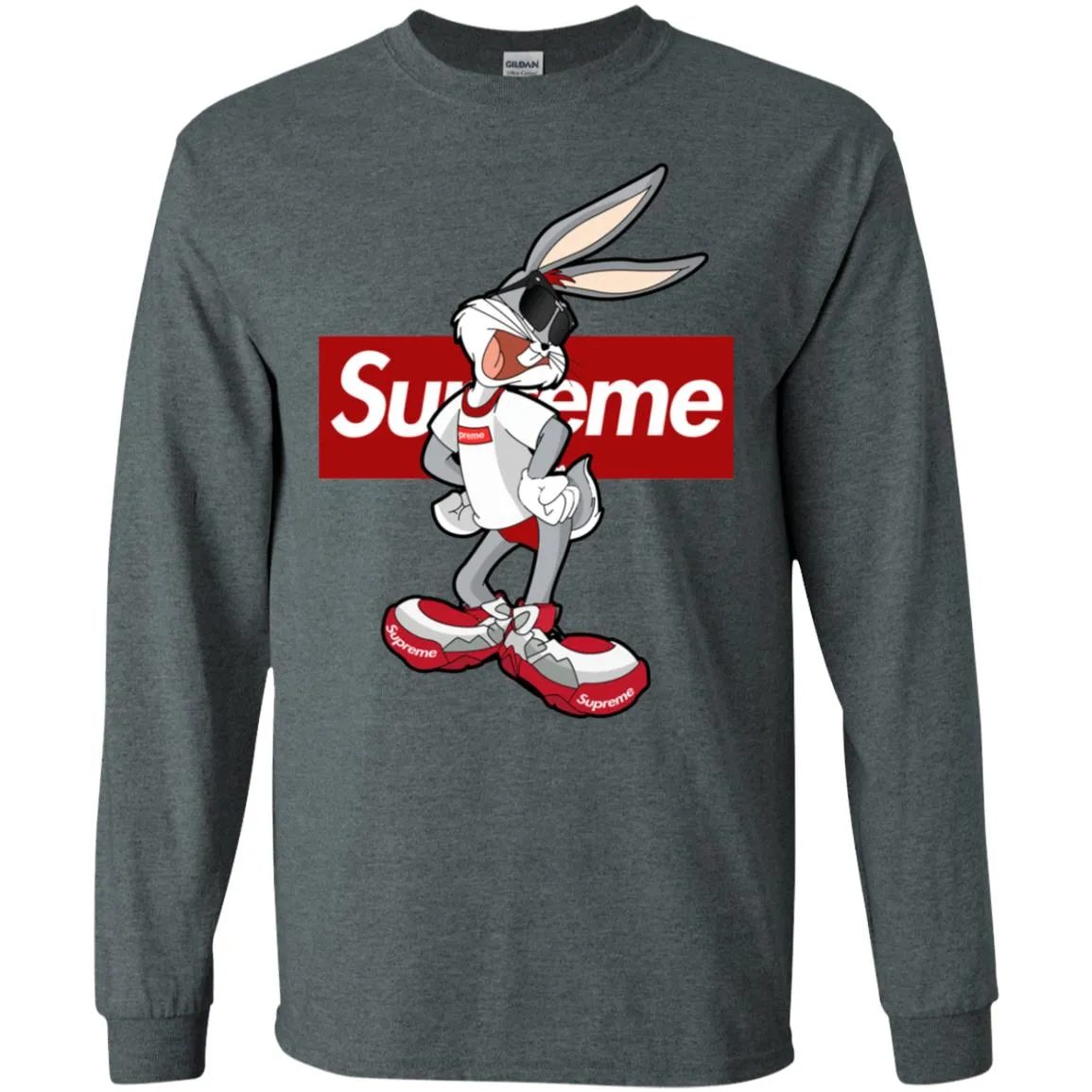 Supreme Rabbit T Shirt Men Long Sleeve Shirt