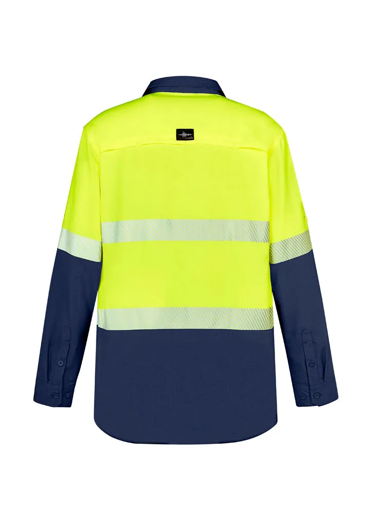 Syzmik ZW470 Mens Hi Vis Outdoor Segmented Tape L/S Shirt