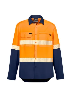 Syzmik ZW470 Mens Hi Vis Outdoor Segmented Tape L/S Shirt