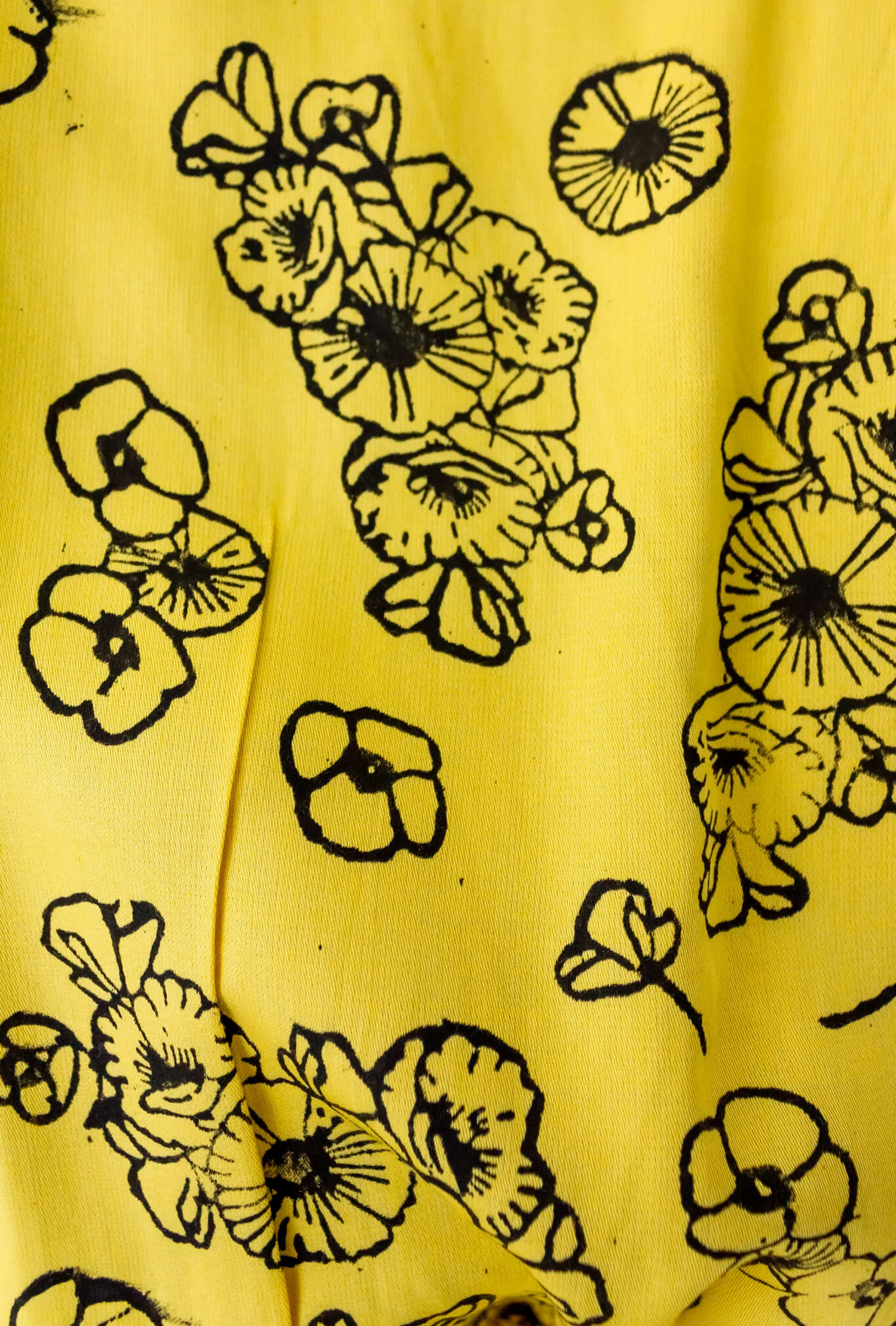 Tattoo Floral Maxi Wrap in Citron   Black