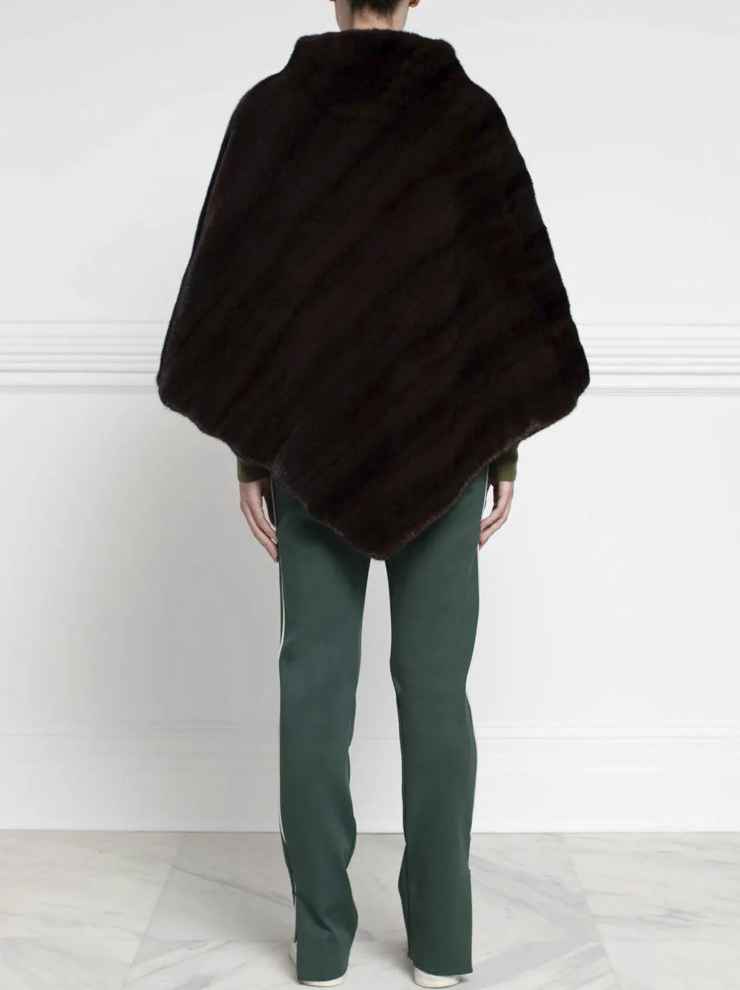 The Madison Mink Fur Poncho