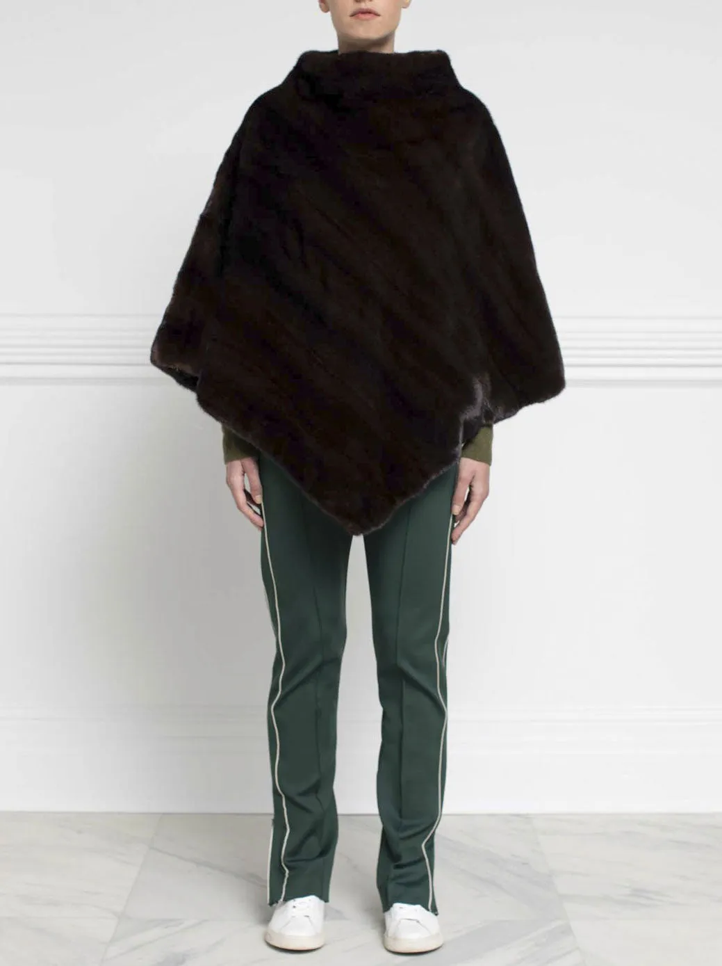 The Madison Mink Fur Poncho