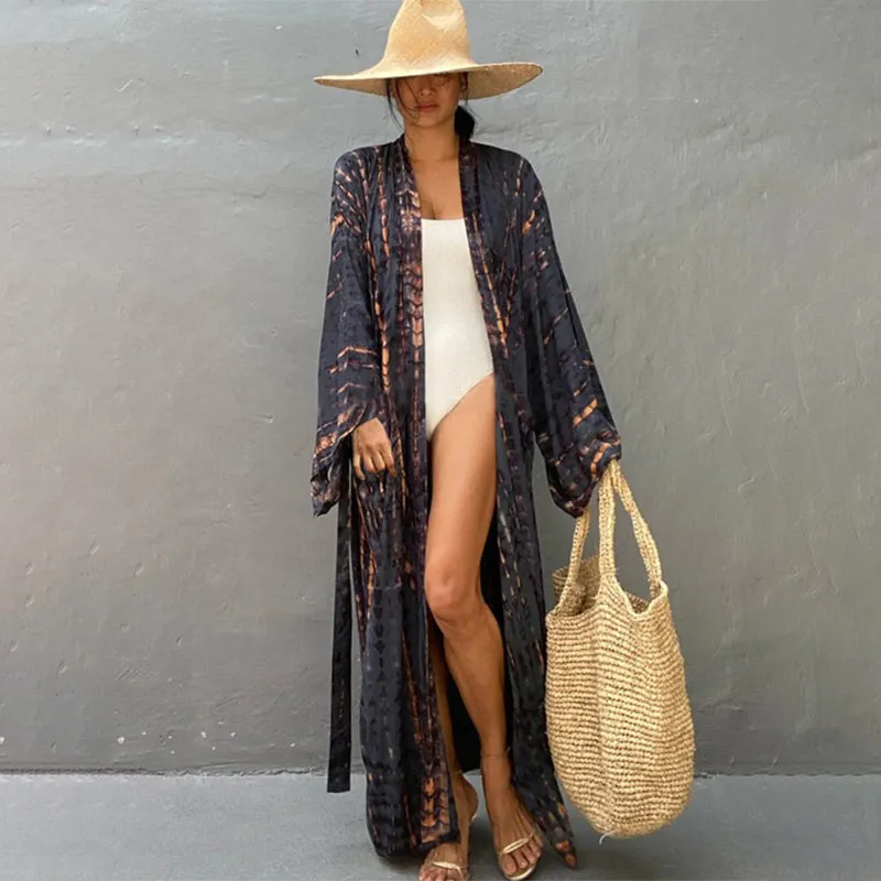 Tie Dye Style Summer Bohemian Vibe Swimwear Cover Ups