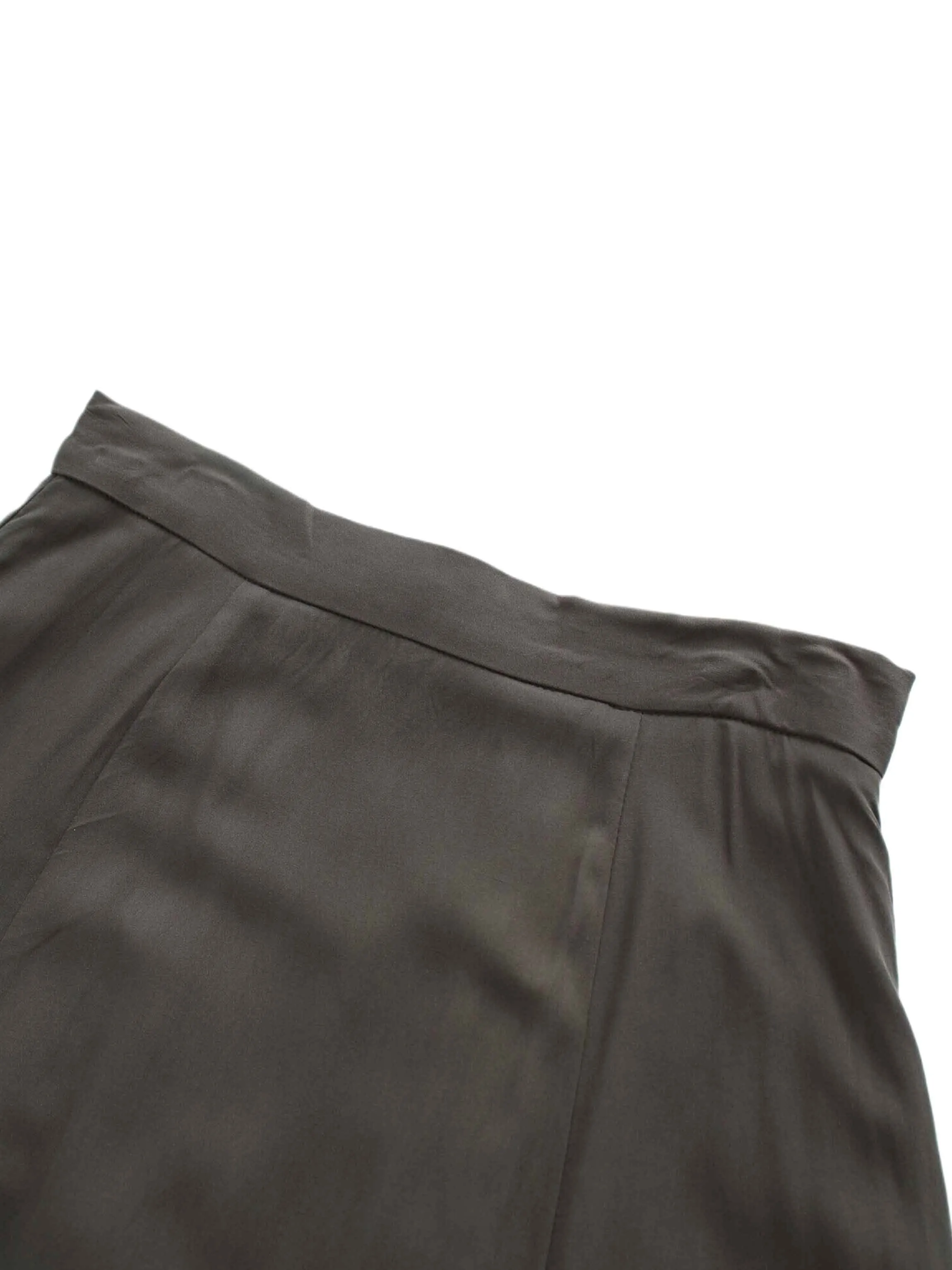 TRUMPET FLARE SKIRT-OLIVE