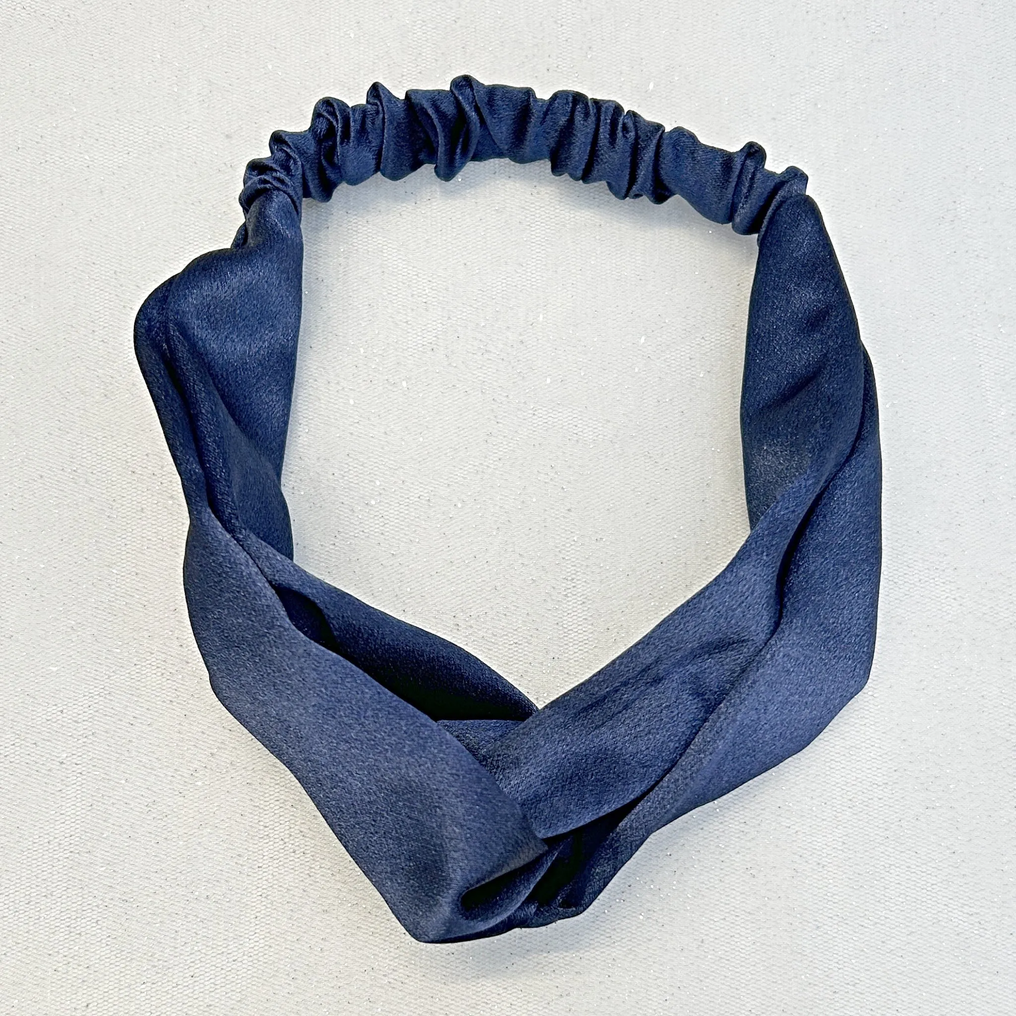 Twist Headband in Satin with Stretch