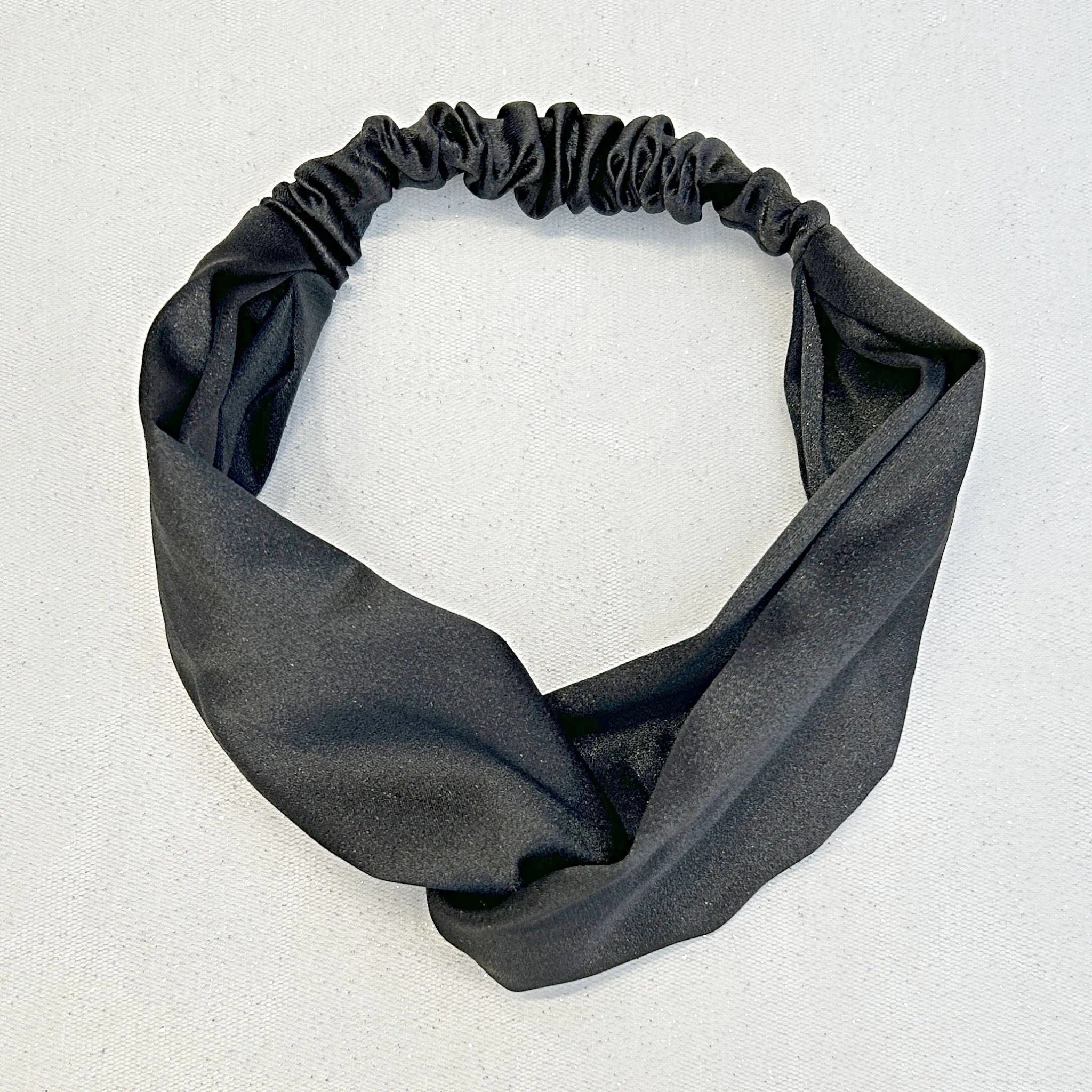 Twist Headband in Satin with Stretch