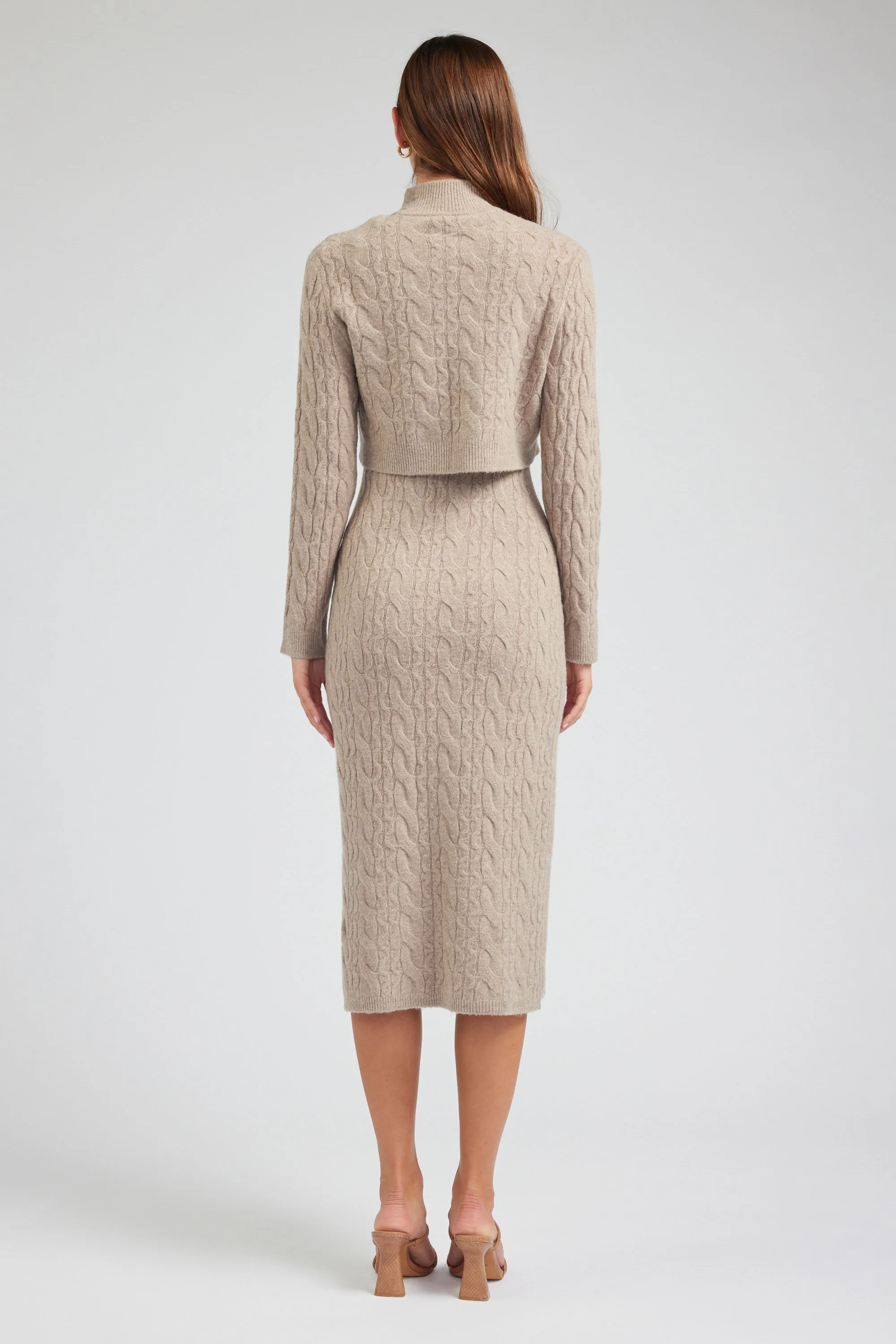 Two-piece Cable Knit Dress