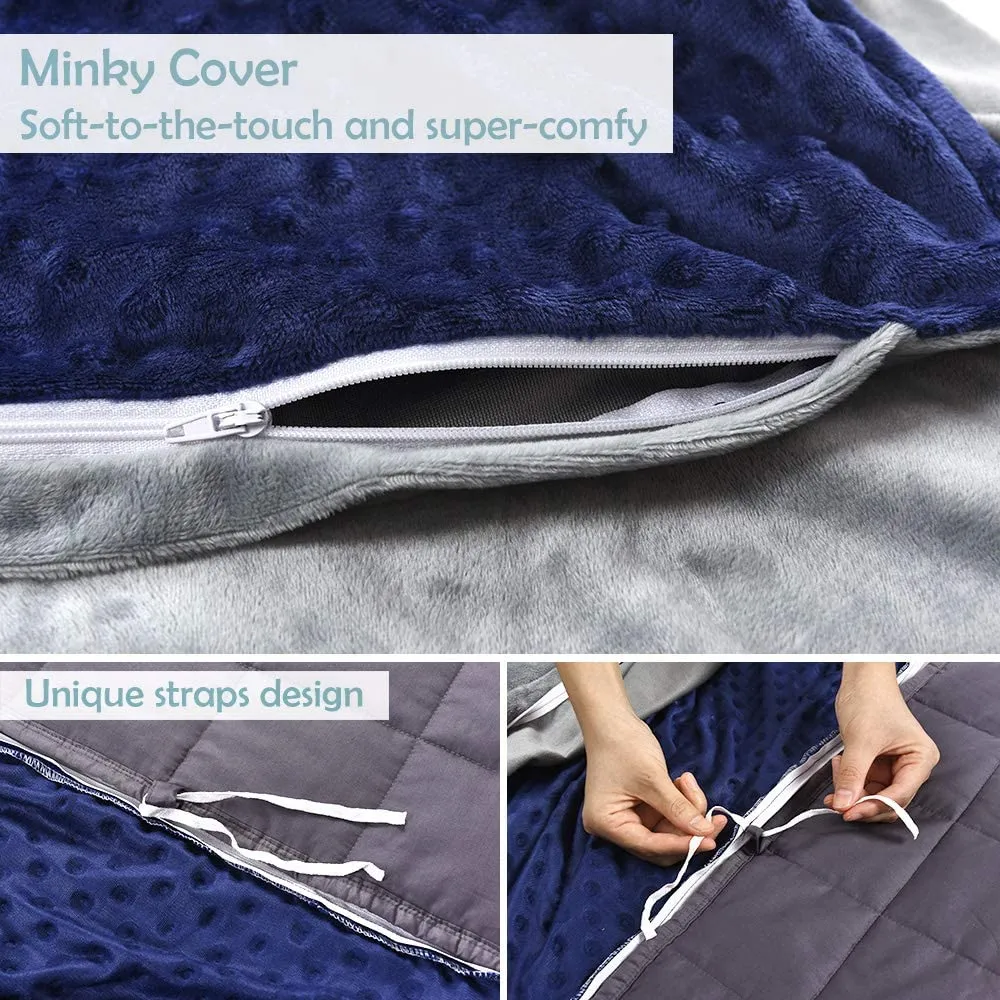 Ultra Soft Plush Weighted Blanket Cover 123x199cm