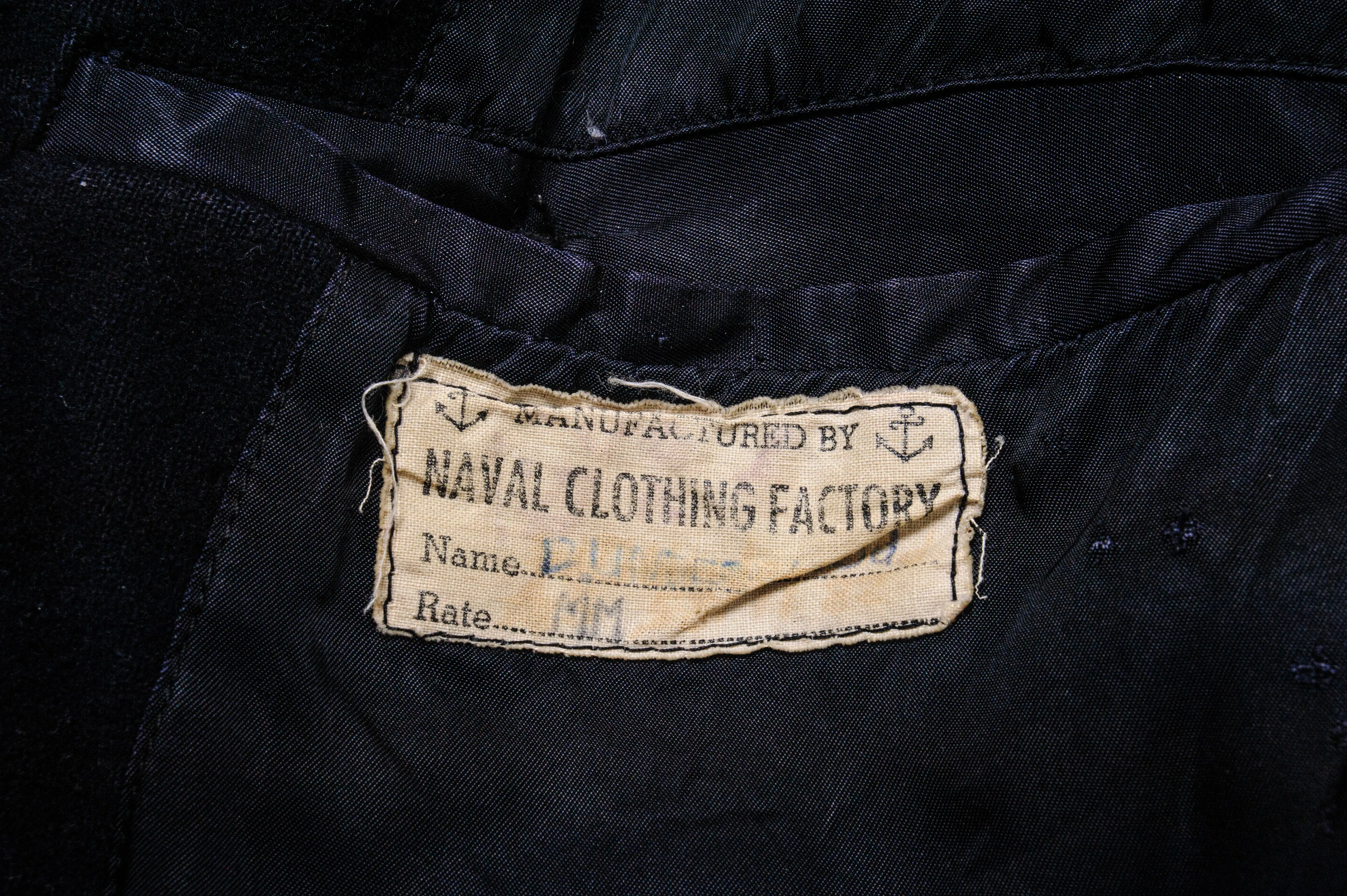 USN US NAVY PEACOAT NAVAL CLOTHING FACTORY STENCILED WW2 SIZE SMALL