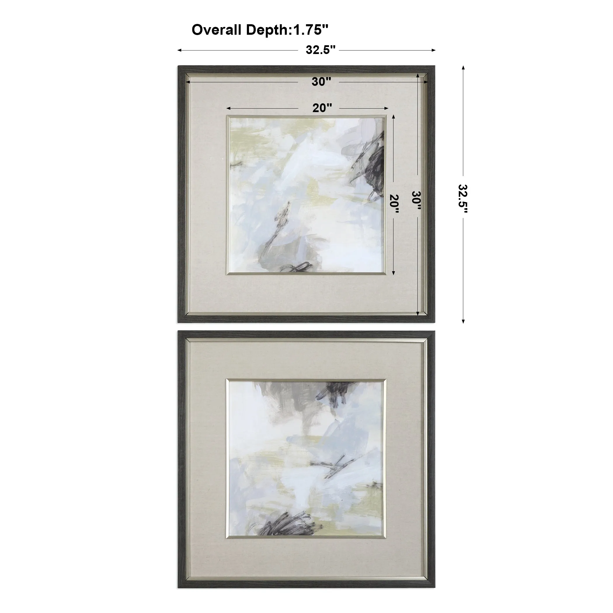 Uttermost Abstract Vistas Framed Prints S/2