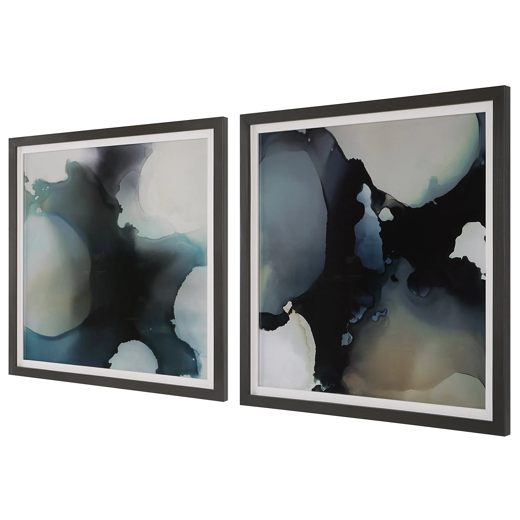 Uttermost Telescopic Abstract Framed Prints, Set/2