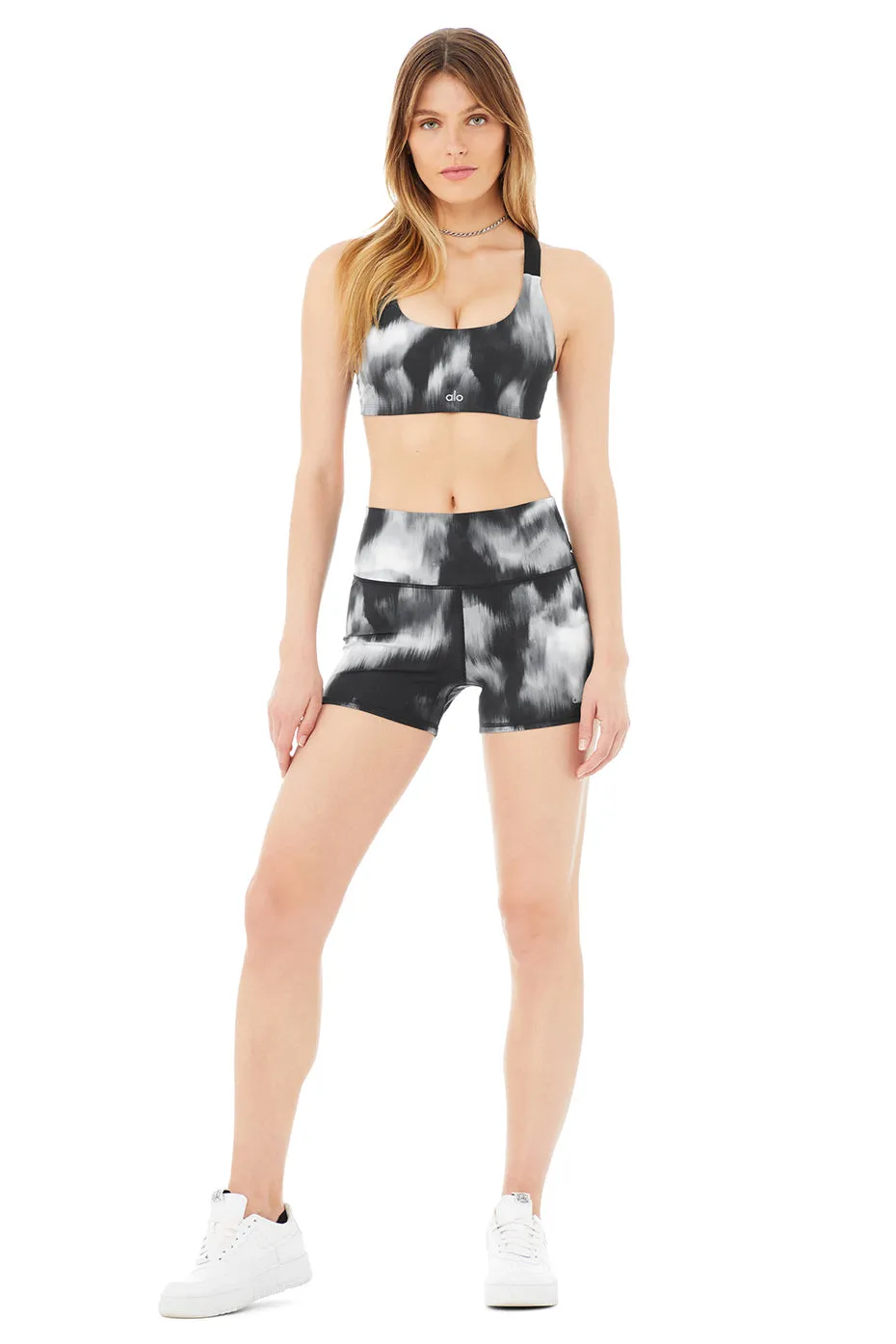 Vapor Aurora Take Charge Bra & Vapor High-Waist Aurora Short Set - Black