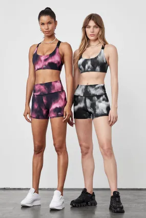 Vapor Aurora Take Charge Bra & Vapor High-Waist Aurora Short Set - Raspberry Sorbet