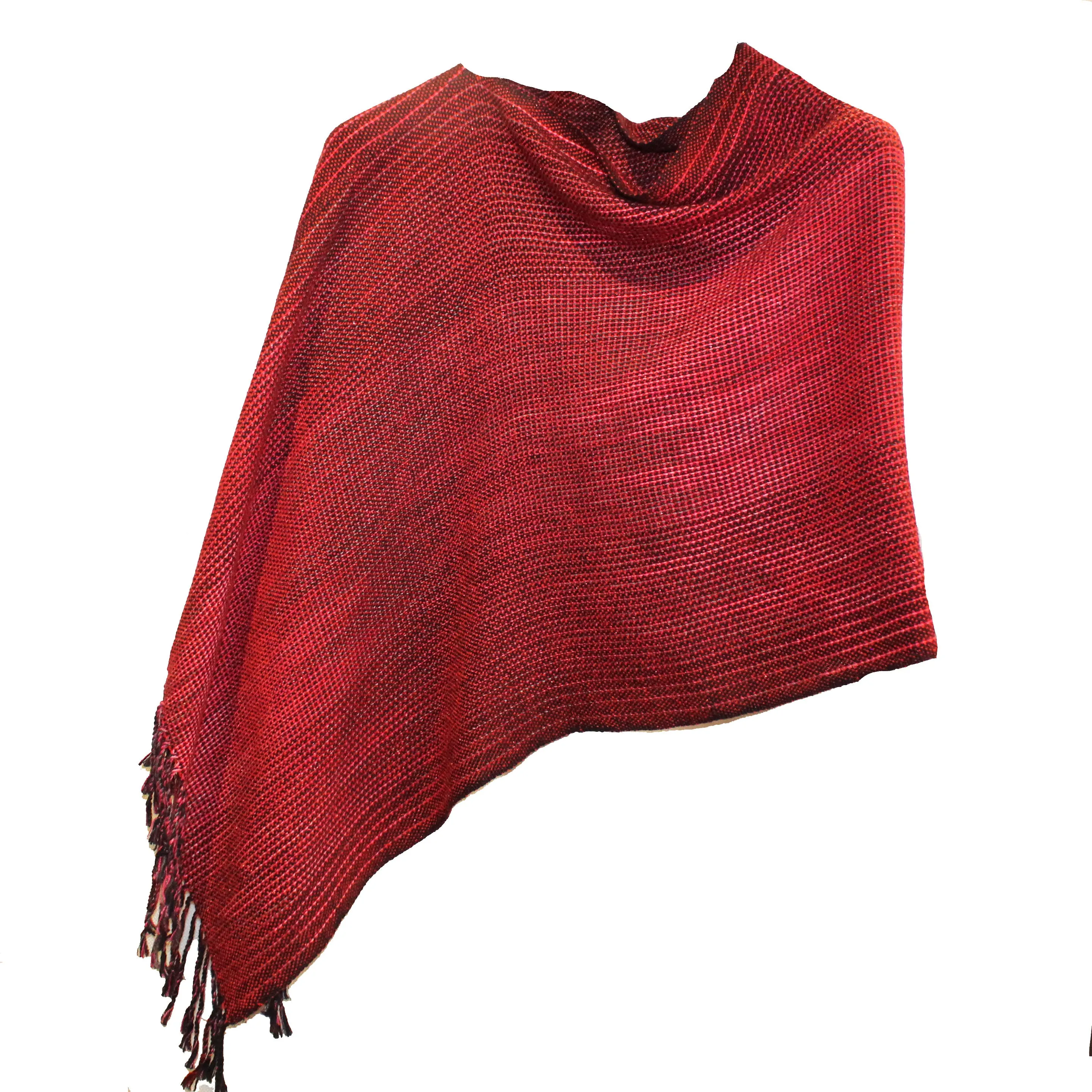 Vickie Vipperman Poncho, Red/Metallic #2, OS