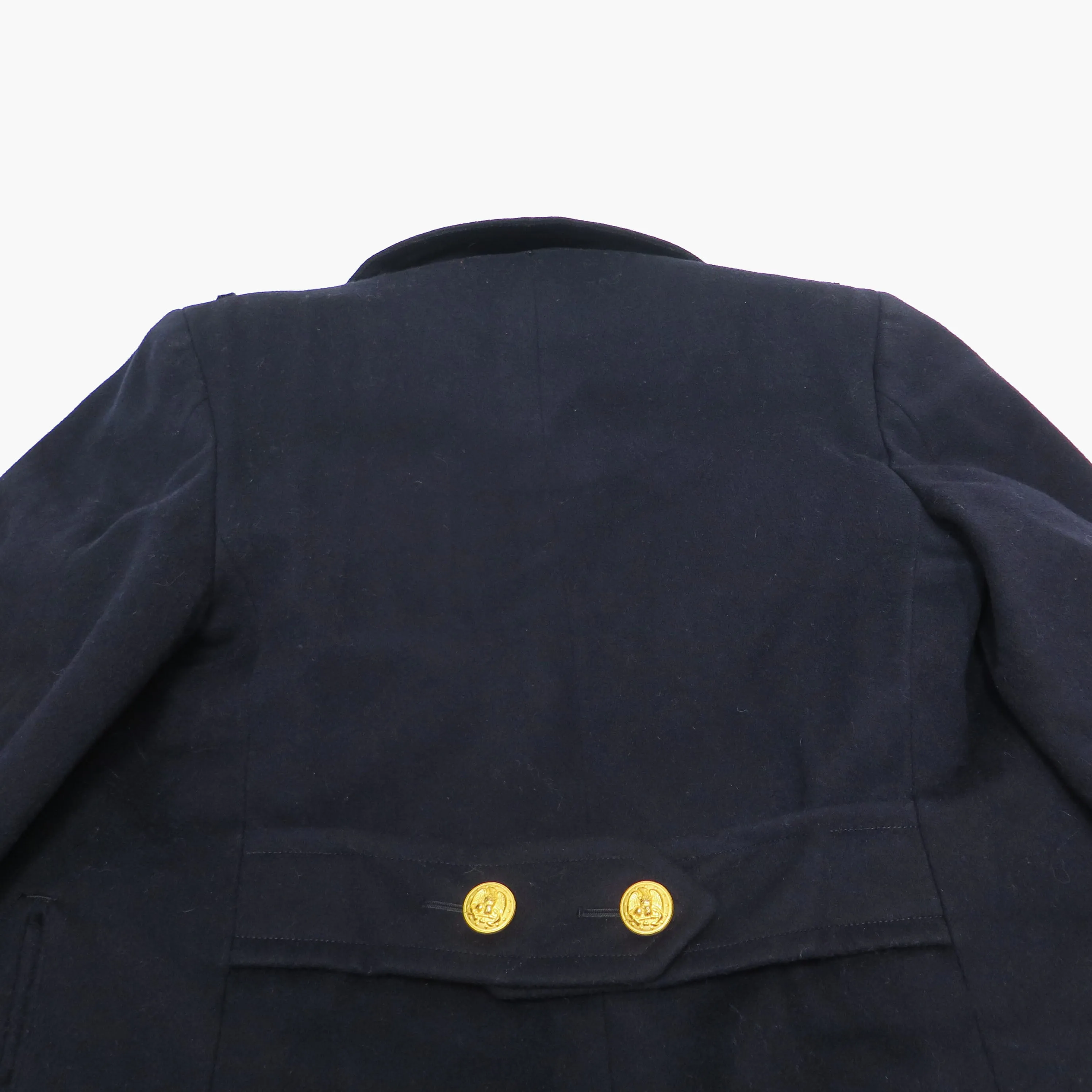 VINTAGE USN US NAVY PEACOAT US NAVAL ACADEMY 60'S SIZE SMALL LONG