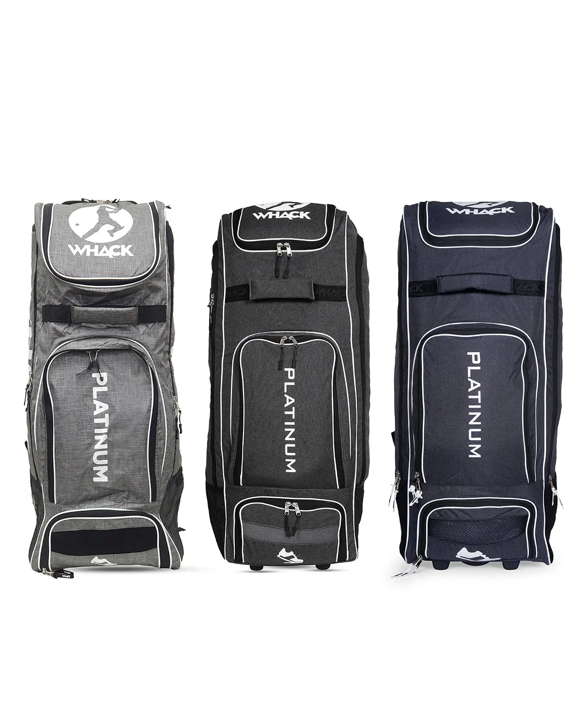 WHACK Platinum Cricket Kit Bag - Wheelie Duffle - Large - Grey