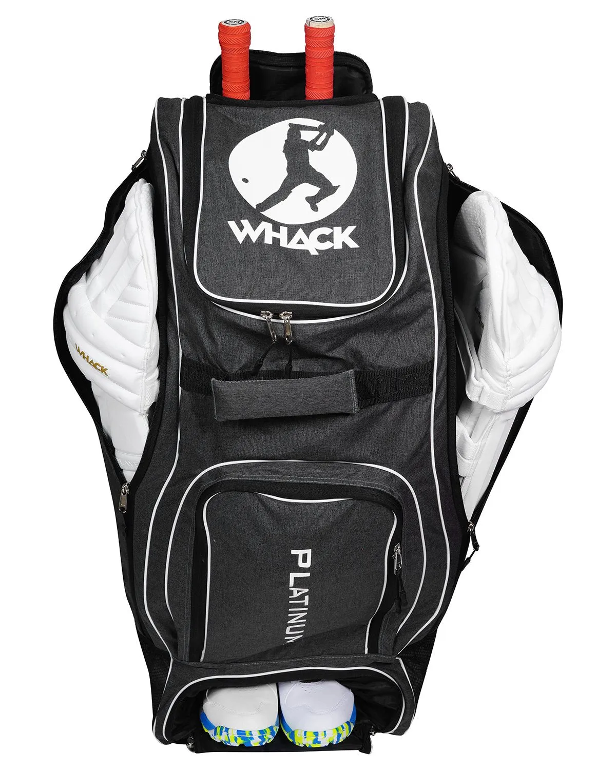 WHACK Platinum Cricket Kit Bag - Wheelie Duffle - Large - Grey