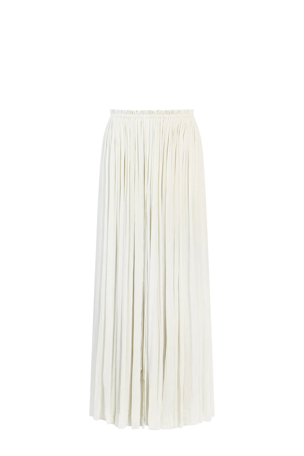 White Silk Tulle Skirt