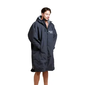 White Water Hard Shell Drying / Changing Robe - Black/Grey Lining