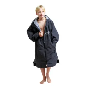 White Water Kids Hard Shell Childrens Drying / Changing Robe - Black/Grey Lining