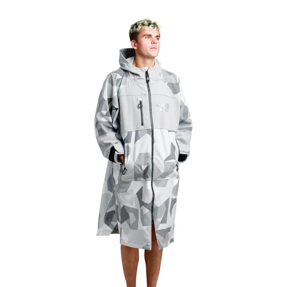 White Water Soft Shell Drying / Changing Robe - Arctic Camo/Grey Lining