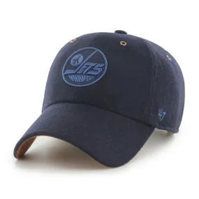 Winnipeg Jets NHL 47 Brand Men's Tonal Blue Peacoat Clean Up Adjustable Hat