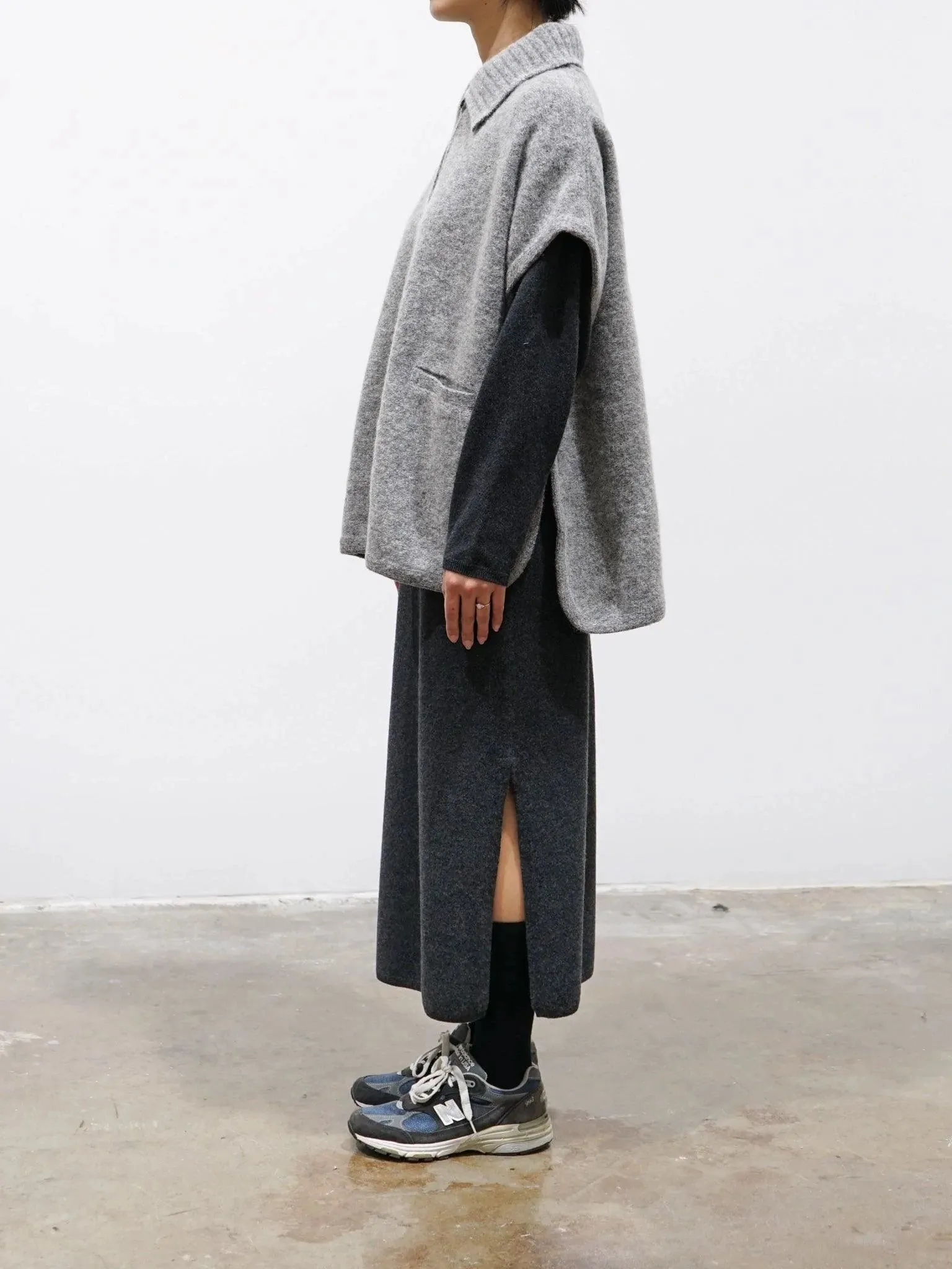 Wool Cashmere Knit - Charcoal