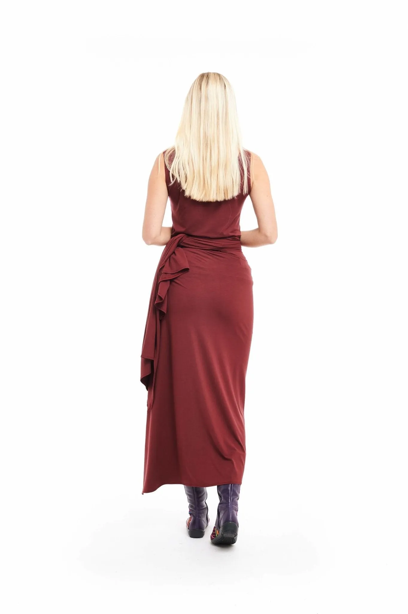 WRAP TOP BURGUNDY