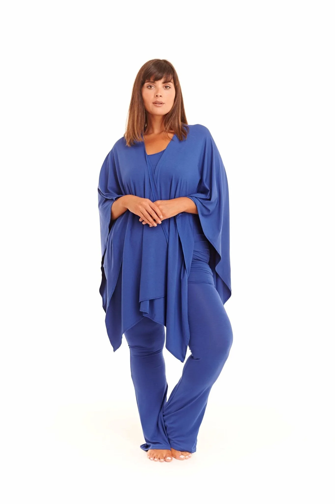 WRAP TOP COBALT BLUE