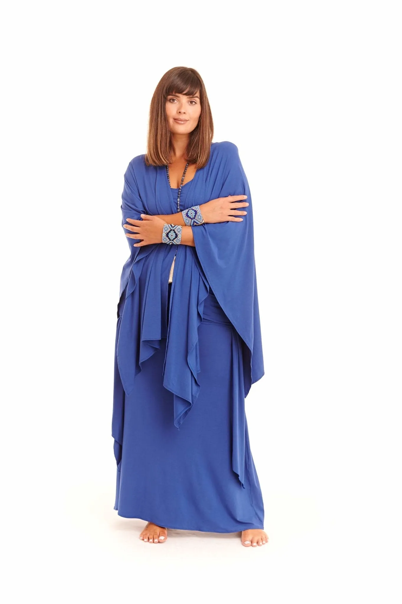 WRAP TOP COBALT BLUE