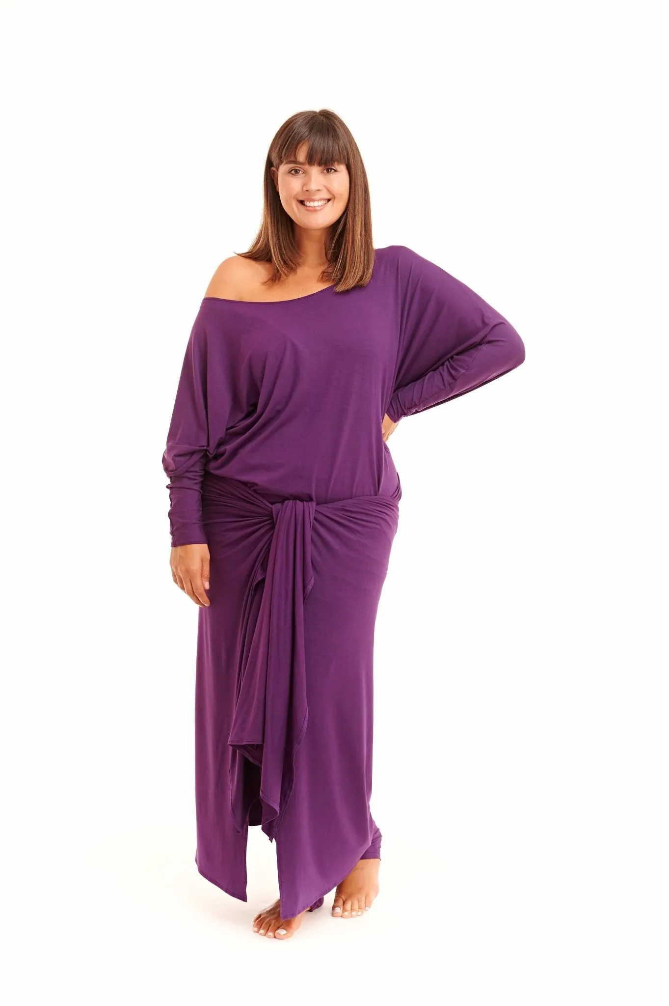 WRAP TOP PURPLE