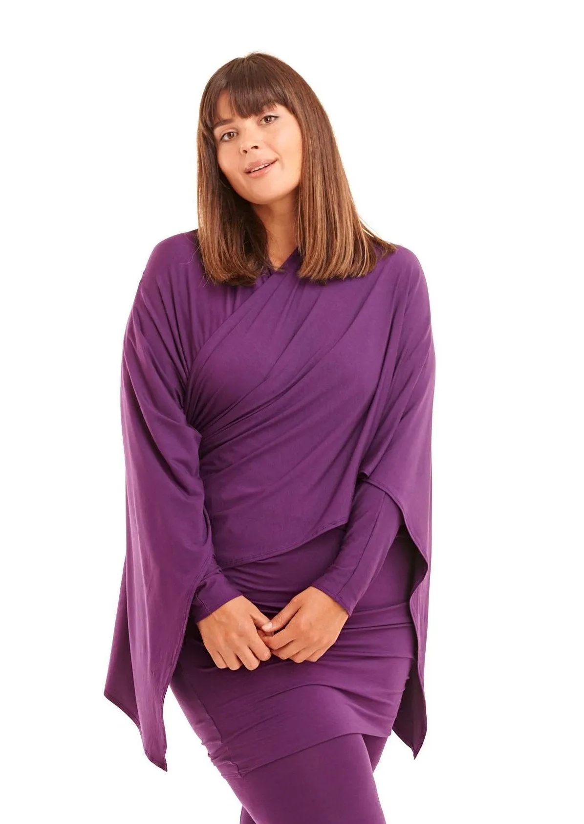 WRAP TOP PURPLE