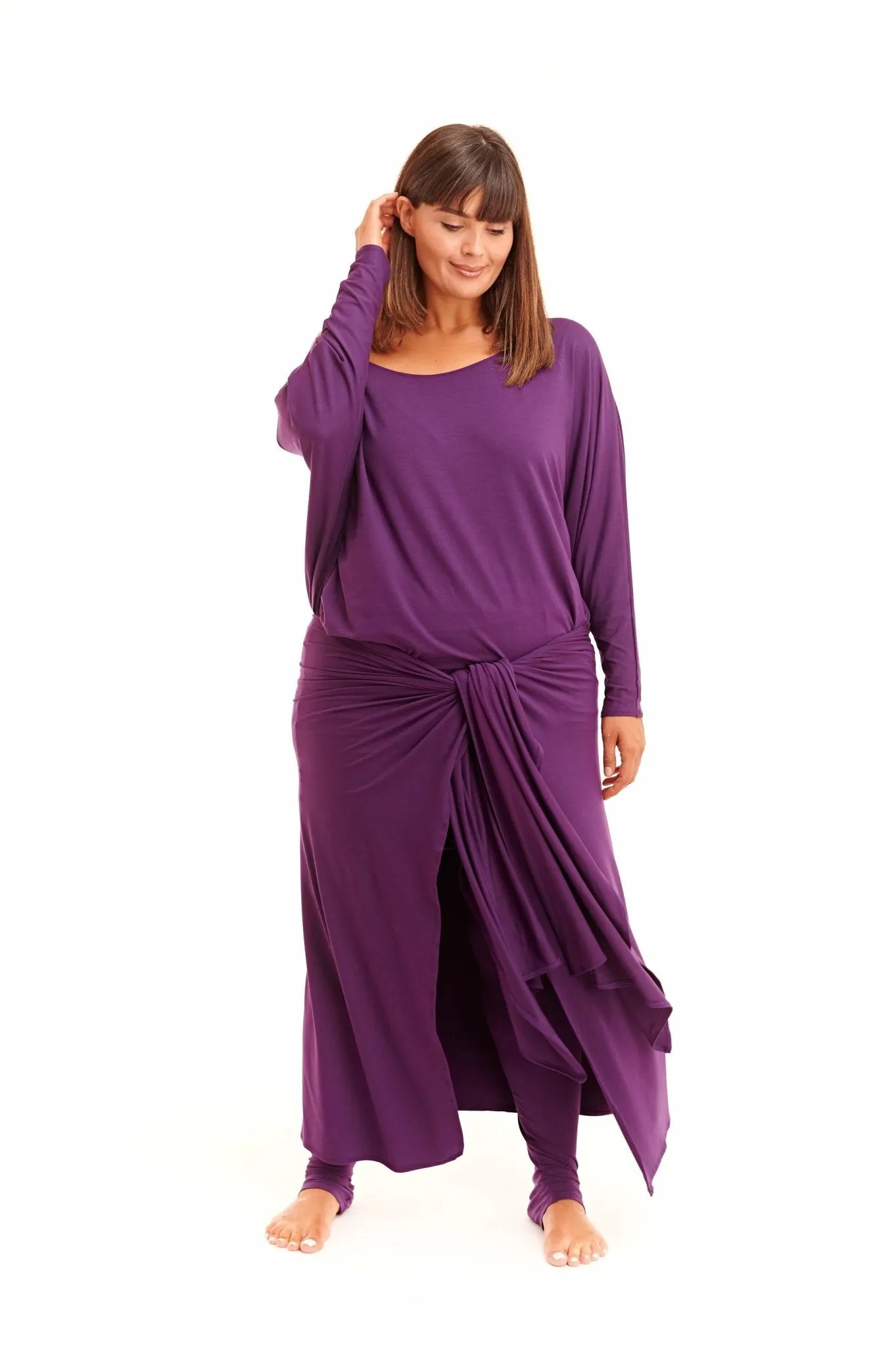 WRAP TOP PURPLE