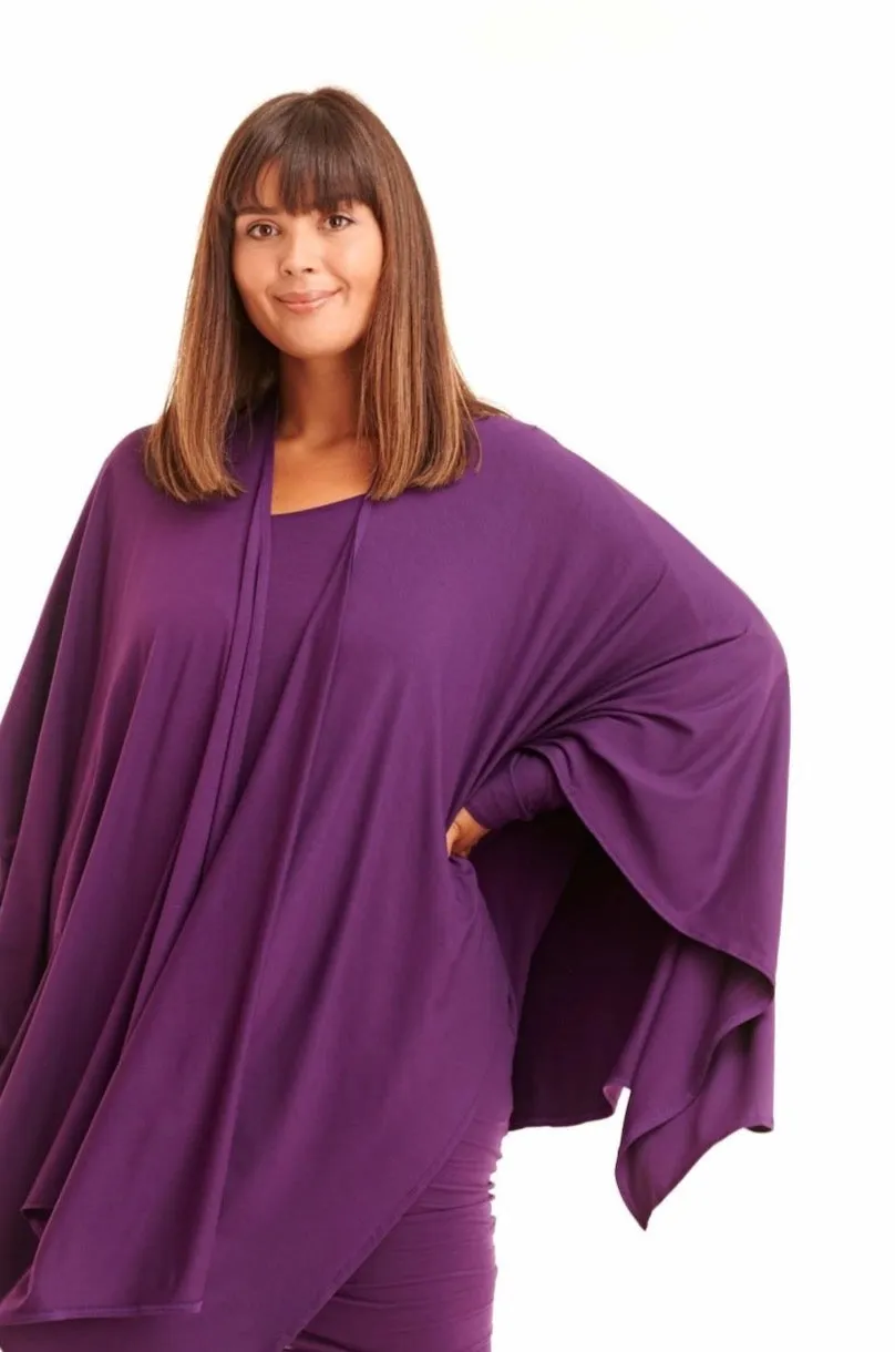 WRAP TOP PURPLE